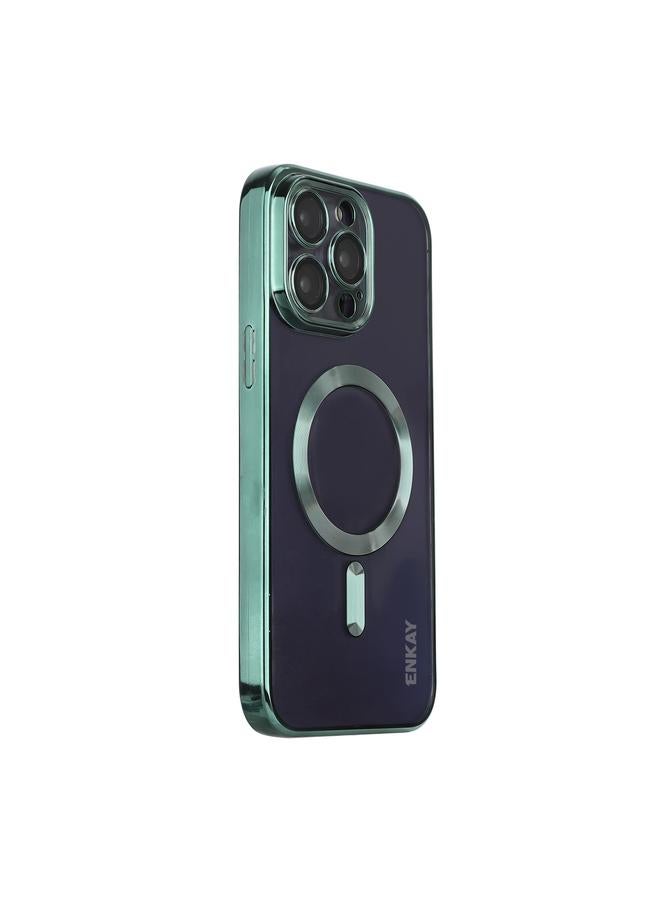 The Bros Case For iPhone 13 Pro Max Electroplated MagSafe Shockproof TPU Phone Case with Lens Film