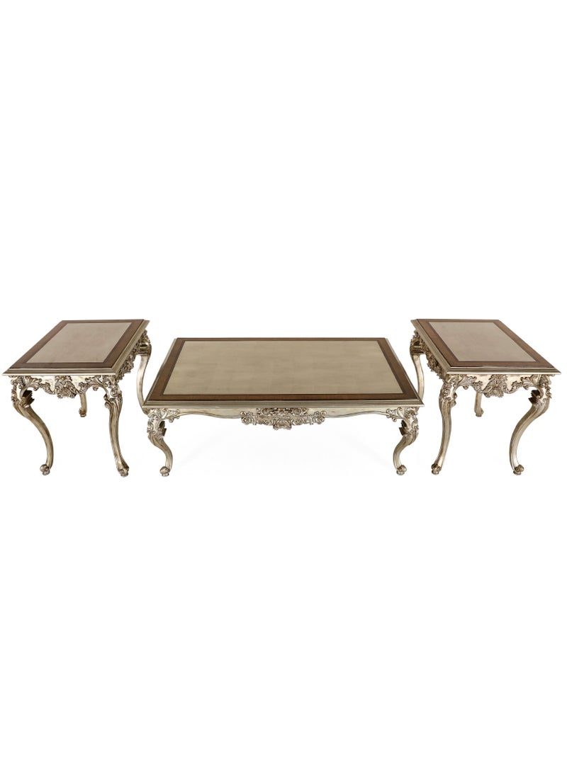 Gallery Chole Wooden Coffee Table Set | Living Room Coffee Table - Image 2