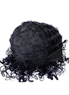 SWACC SWACC 20-Inch Long Big Bouffant Curly Wigs for Women Synthetic Heat Resistant Fiber Hair Pieces with Wig Cap (Black)  - Image 5