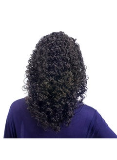 SWACC SWACC 20-Inch Long Big Bouffant Curly Wigs for Women Synthetic Heat Resistant Fiber Hair Pieces with Wig Cap (Black)  - Image 4