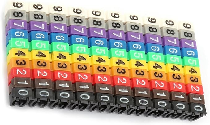 أنبوب رقمي سلك ملصق كابل علامة 100 قطعة KCM 2.5 مم 2.5 مربع - Image 1