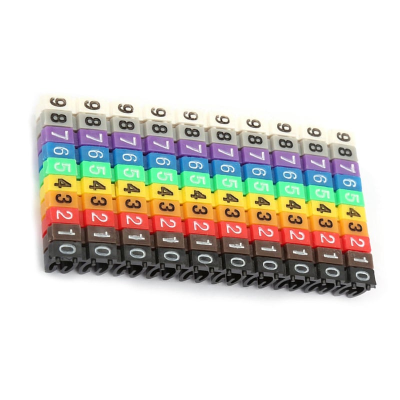 أنبوب رقمي سلك ملصق كابل علامة 100 قطعة KCM 2.5 مم 2.5 مربع - Image 2