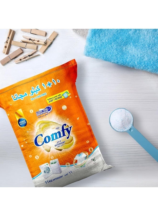 Comfy مسحوق غسيل فياه كومفي 11 كجم | تنظيف عميق قوي | حماية اللون | عطر يدوم طويلاً | عبوة عائلية - Image 4