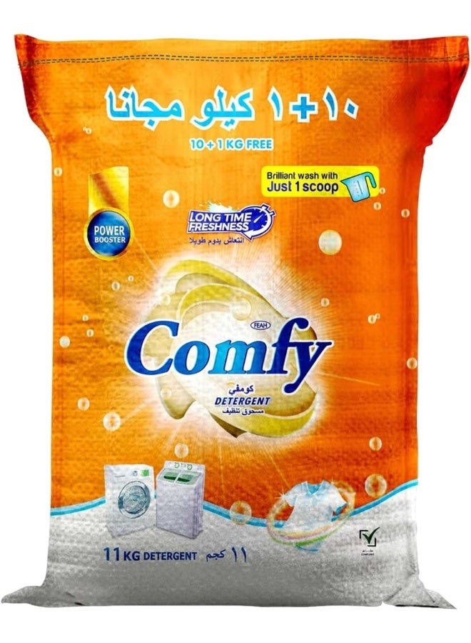 Comfy مسحوق غسيل فياه كومفي 11 كجم | تنظيف عميق قوي | حماية اللون | عطر يدوم طويلاً | عبوة عائلية - Image 1