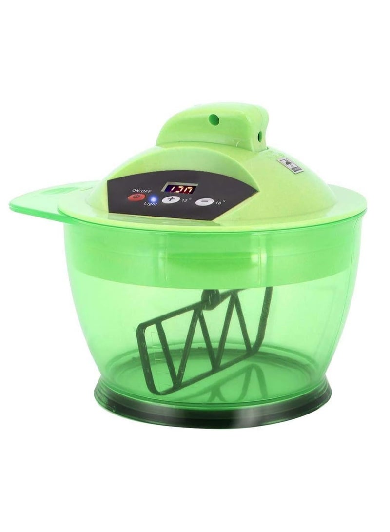 Sonew Electric Hair Color Mixer, Hair Color Mixing Bowl Automatic Mixer Dyestuff Blender for Hairs Color Mixing DIY Tools Salon Hair Coloring Bowl with LCD Time Display USB Rechargeable(Green) - Image 1