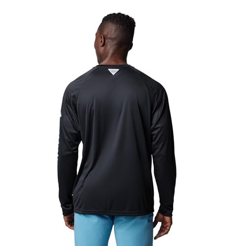 Columbia Mens PFG Terminal Tackle Long Sleeve Fishing Shirt BlackGulf Stream Logo XLarge - Image 3