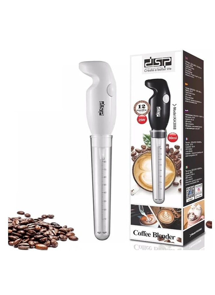 Spaceshoop Milk frother handheld, electric mixer for coffee drink, foam bread maker, Durable and Electric Mixer KA3068 (White)  - Image 1
