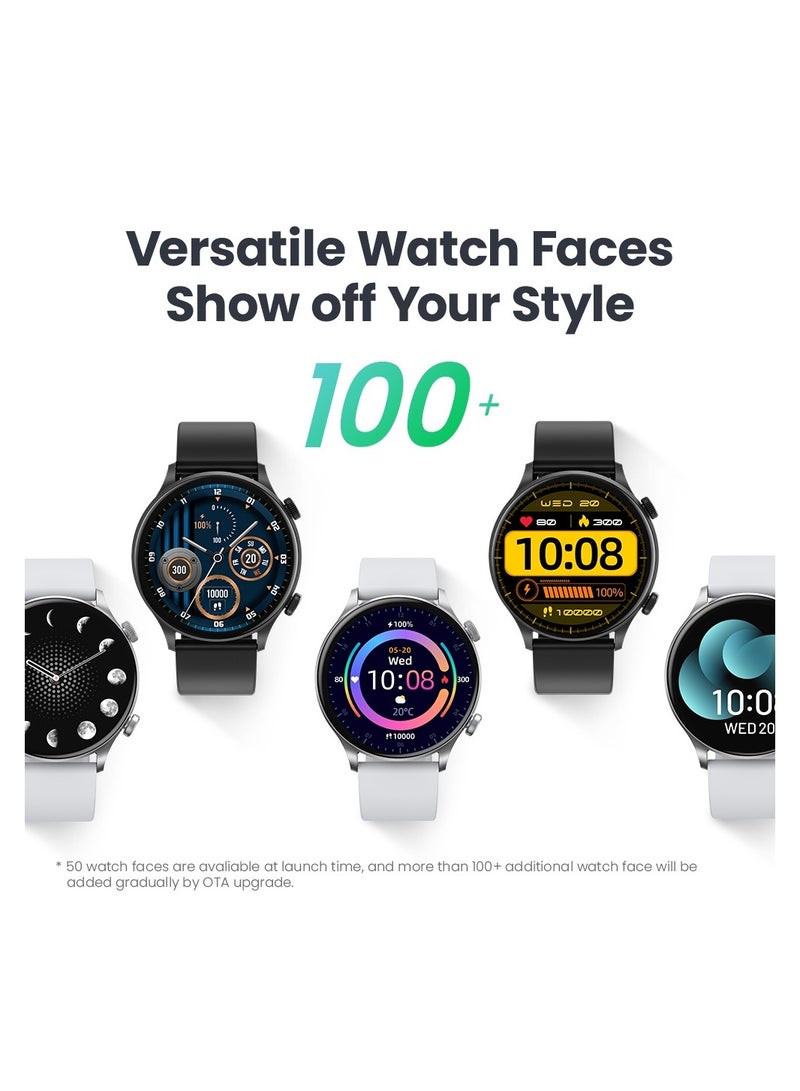 Haylou RT3 Solar Plus Smart Watch 1.43-inch AMOLED Display Bluetooth Phone Calls 105 Sports Modes Heart Rate Monitoring IP68 Waterproof Smart Watch Black - Image 5
