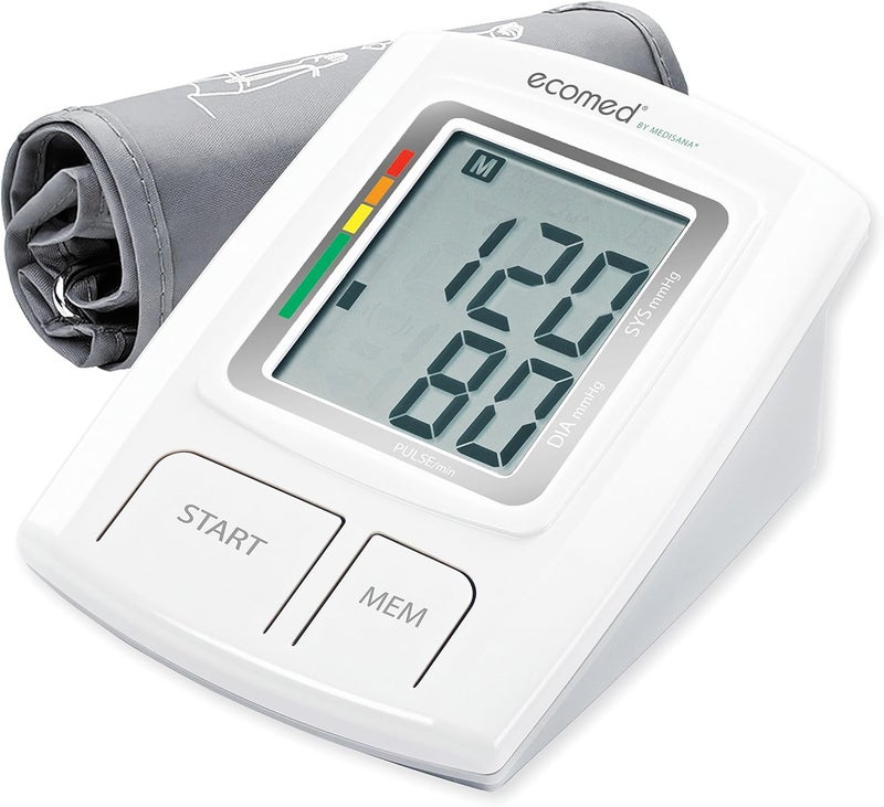medisana Ecomed BU92E Digital Upper Arm Blood Pressure Monitor Home Use Heartbeat Detector Hypertension Indicator WHO approved with Arrhythmia Display 2 Users 60 Memory Slots each 23205 - Image 1