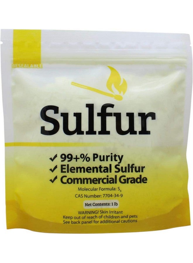 1 Lb Yellow Sulfur Powder Fertilizer, Commercial Grade, Elemental