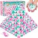 Rowecvce 120 Pack Galaxy Slime Kit Mini Bulk Slimes Smooth  Soft Slime Party Favors Goodie Bag Stuffers Valentines Day Gifts for Kids Classroom Exchange Prizes Stress Relief Toys for Girls Boys 812 - Image 2