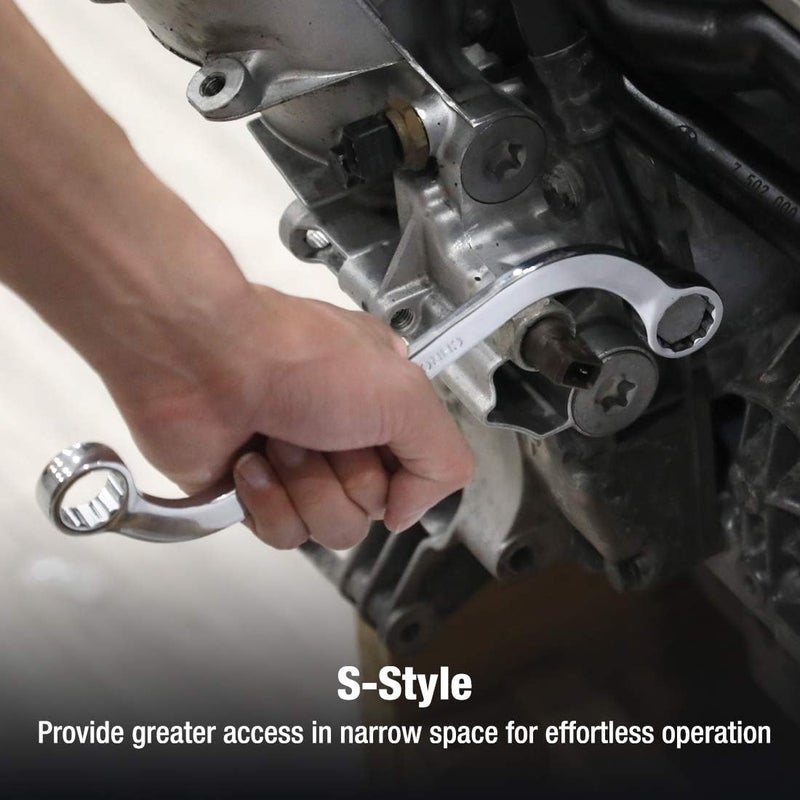 DURATECH S-Style Box Wrench Set, SAE, 5-Piece, 5/16'' to 3/4'', 12 Point, CR-V Steel, with EVA Foam Tool Organizer - Image 5