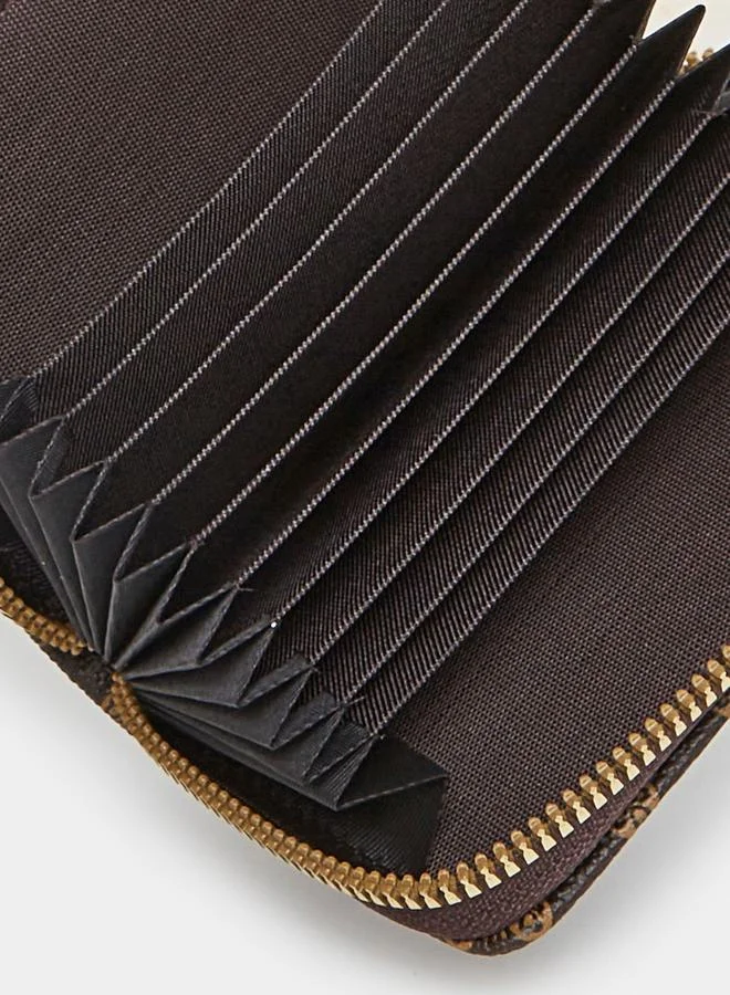 Styli Monogram Print Zip Around Wallet