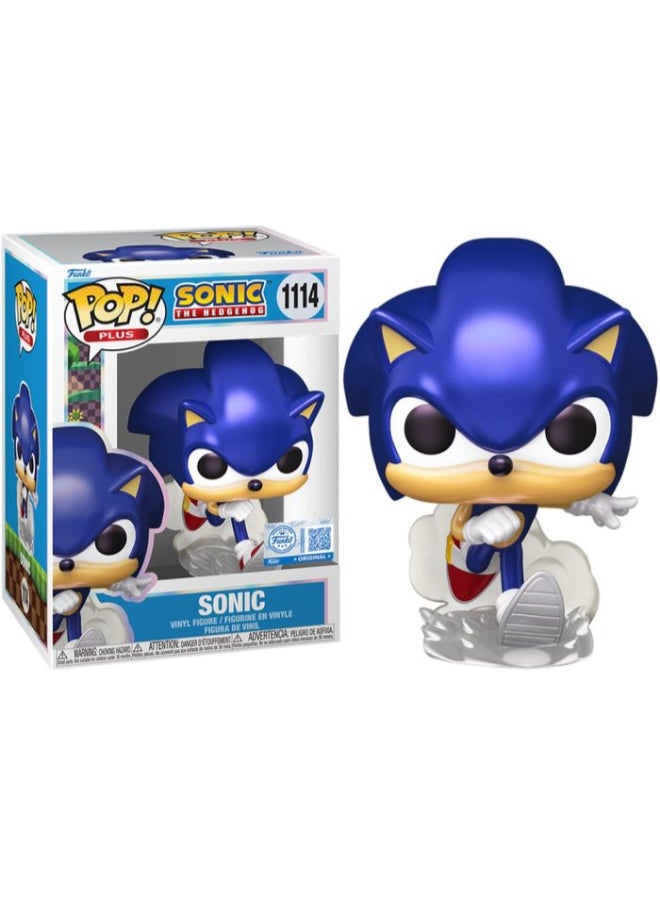 Funko Pop! Plus: Sonic - Sonic (PRL)(Exclusive) Vinyl Figure - Image 1