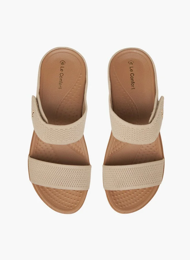Le Confort Textured Slip-On Comfort Sandals