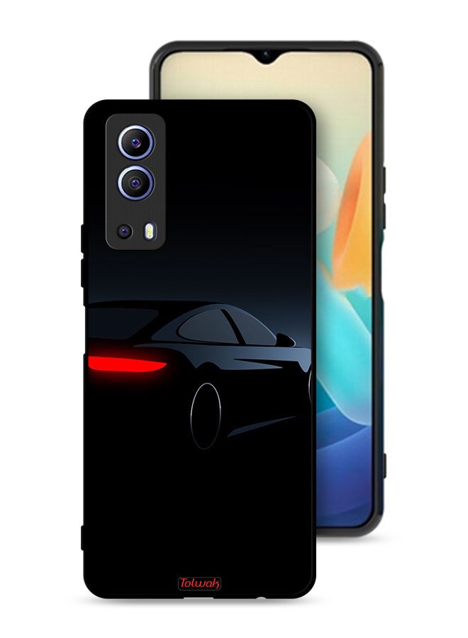 Tolwak Vivo Y72 5G Protective Case Cover Dark Car - Image 1