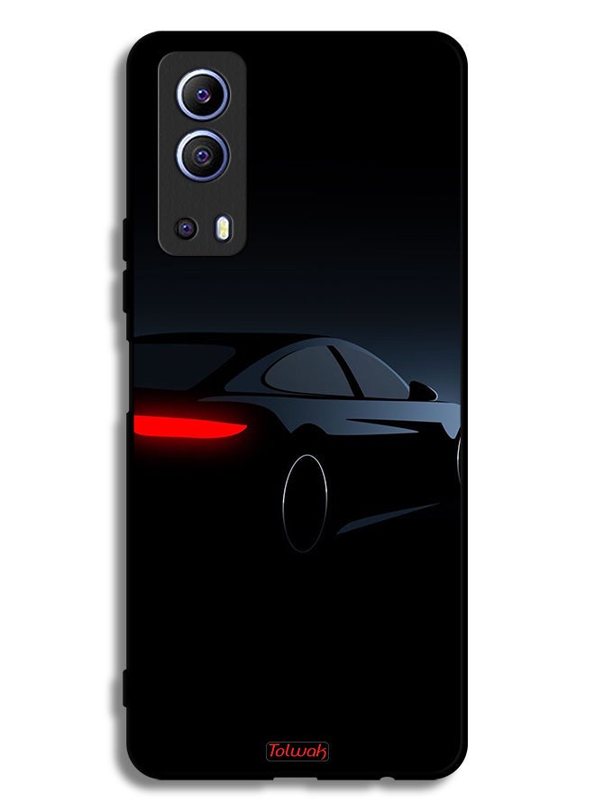 Tolwak Vivo Y72 5G Protective Case Cover Dark Car - Image 2