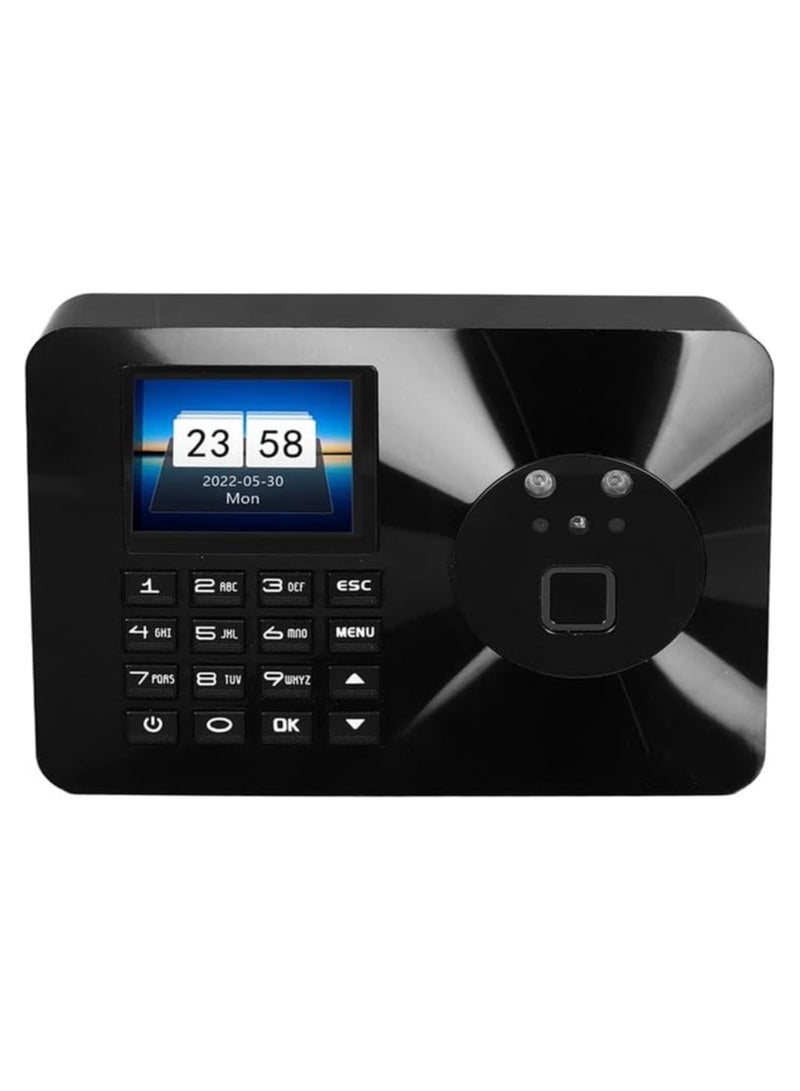 Generic Face Time Machine with Fingerprint Time Attendance | 2.8in Color Screen, 500DPI High Accuracy Fingerprint Recognition, Biometric Time Clock for Employee Attendance Tracking, Inductive High Sensitivity System  - Image 1