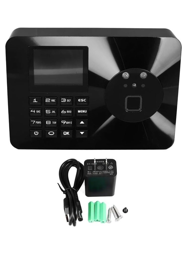 Generic Face Time Machine with Fingerprint Time Attendance | 2.8in Color Screen, 500DPI High Accuracy Fingerprint Recognition, Biometric Time Clock for Employee Attendance Tracking, Inductive High Sensitivity System  - Image 4