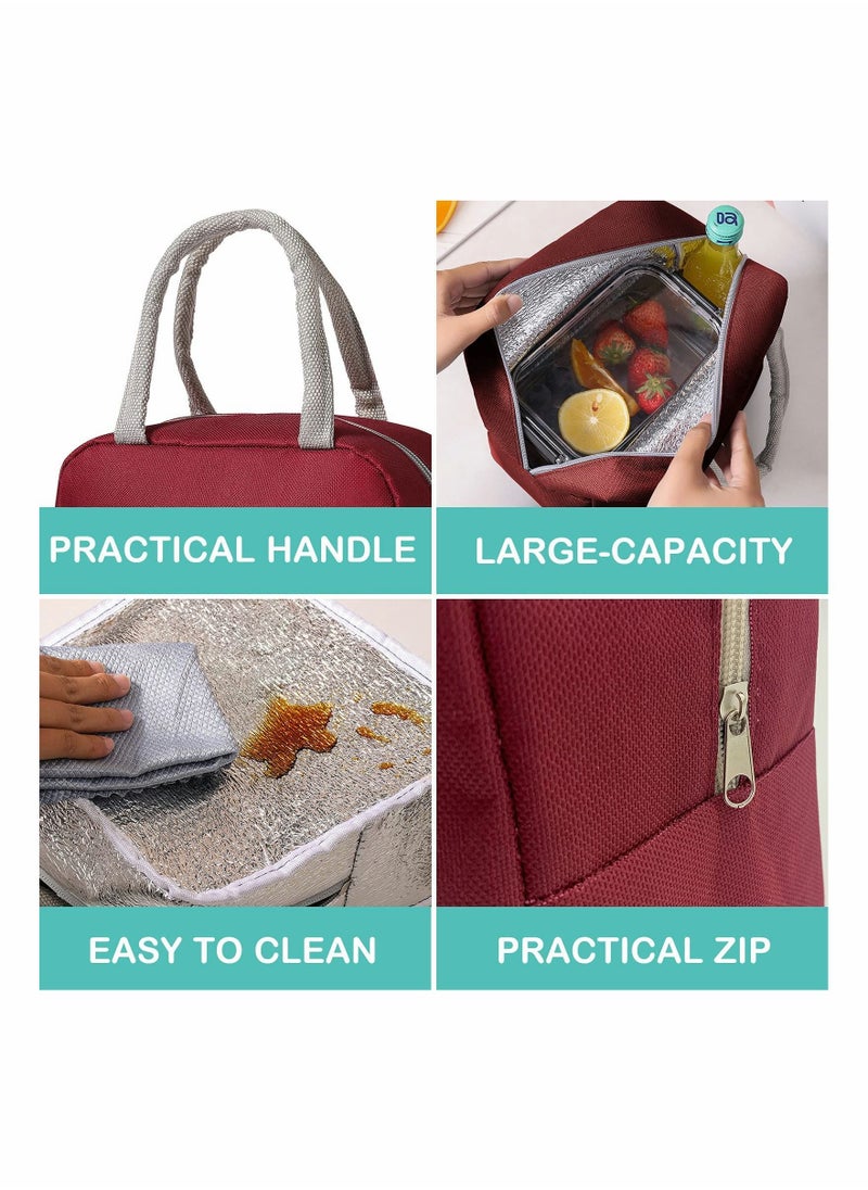 SYOSI Cute Lunch Bags for Women, Cartoon Thermal Lunch Tote Bag Lunch Box Containers Cooler for Adult Boys Girls School Picnic Travel  - Image 5