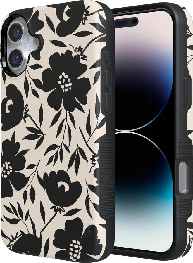 Casely iPhone 16 Case | Dark Fantasy | Contrast Floral | Compatible with MagSafe | Bold Protective Design - Image 2
