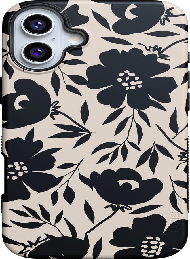 Casely iPhone 16 Case | Dark Fantasy | Contrast Floral | Compatible with MagSafe | Bold Protective Design - Image 1