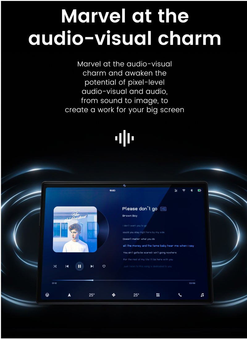 X - Prime - 10.1-Inch HD+ AMOLED Display Android 15 Smart Tablet 12GB RAM 512GB ROM Dual SIM 5G Wi-Fi S25 Ultra Tab with Keyboard and Mouse -Blue - Image 1