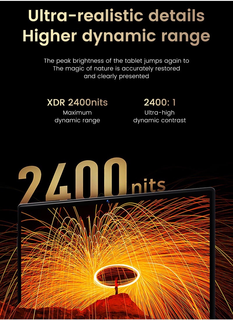 X - Prime - 10.1-Inch HD+ AMOLED Display Android 15 Smart Tablet 12GB RAM 512GB ROM Dual SIM 5G Wi-Fi S25 Ultra Tab with Keyboard and Mouse -Blue - Image 1
