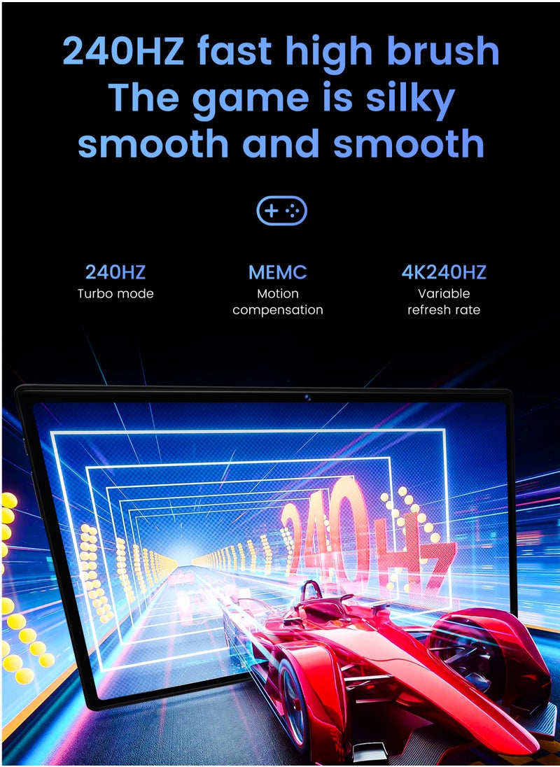 X - Prime - 10.1-Inch HD+ AMOLED Display Android 15 Smart Tablet 12GB RAM 512GB ROM Dual SIM 5G Wi-Fi S25 Ultra Tab with Keyboard and Mouse -Blue - Image 1