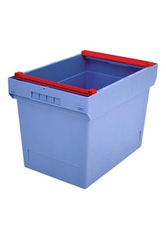 Multi purpose container, made from polypropylene, LxWxH 600x400x423 mm, volume 74 l, dove BLUE- With Stacking Rails