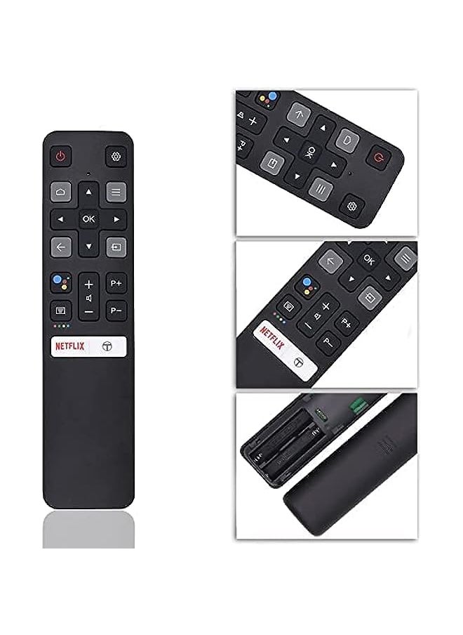 HuHa - Replacement TCL TV Remote Control RC802V for TCL Android 4K UHD Smart TV 40S330 32S330 65Q637 55Q637 40S334 32S334 70S430 55S430 - Image 1