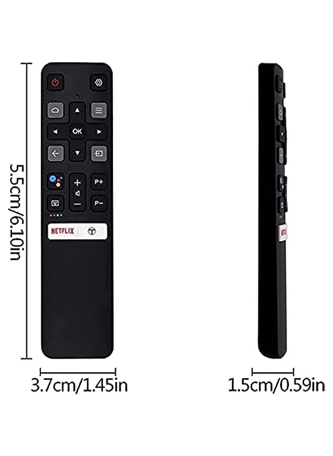 HuHa - Replacement TCL TV Remote Control RC802V for TCL Android 4K UHD Smart TV 40S330 32S330 65Q637 55Q637 40S334 32S334 70S430 55S430 - Image 1