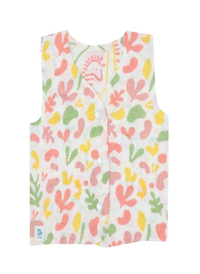A toddler thing Reversible Jabla for Babies | 100% Organic Muslin Cotton | Soft, Breathable & Hypoallergenic | Forest Dreams | 0-3 Months Multicolor - Image 1