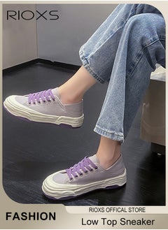 Women's Fashionable Casual Canvas Shoes, Low Top Sneakers with Non-slip Rubber Sole, Classic Lace Up Lightweight Shoes, Suitable for Work, Sports, Shopping, Hiking, Running and Other Occasions - pzsku/Z52015D122D0A1643FC01Z/45/_/1728552958/6c3ef0b3-c4ad-48d5-b317-934c29ed6ebd