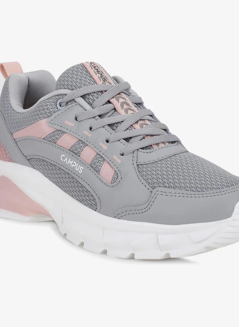 Campus Grey Women’s Fashion Low Top Sneakers – Eye-Catching Contrast Detailing with Modern Minimalist Appeal for Women | Best Price UAE