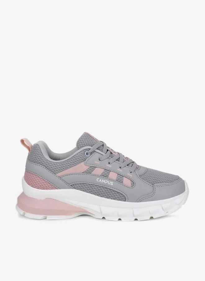 Campus Grey Women’s Fashion Low Top Sneakers – Eye-Catching Contrast Detailing with Modern Minimalist Appeal for Women | Best Price UAE