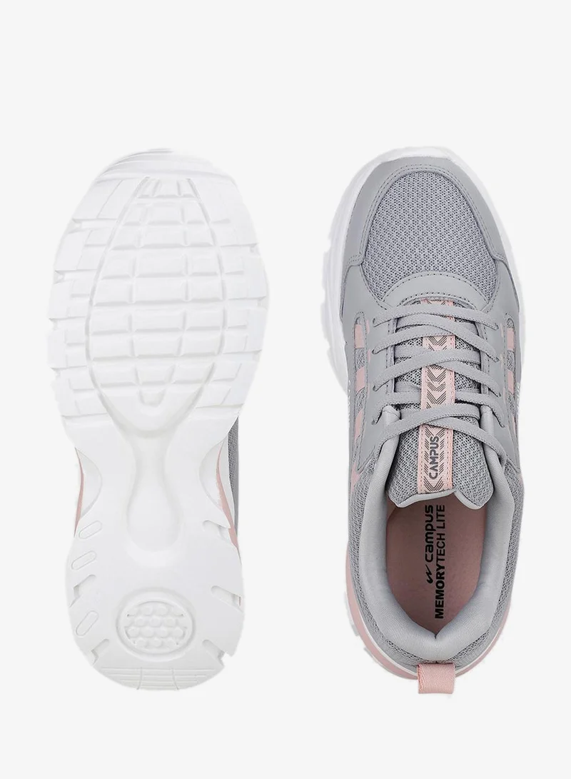 Campus Grey Women’s Fashion Low Top Sneakers – Eye-Catching Contrast Detailing with Modern Minimalist Appeal for Women | Best Price UAE