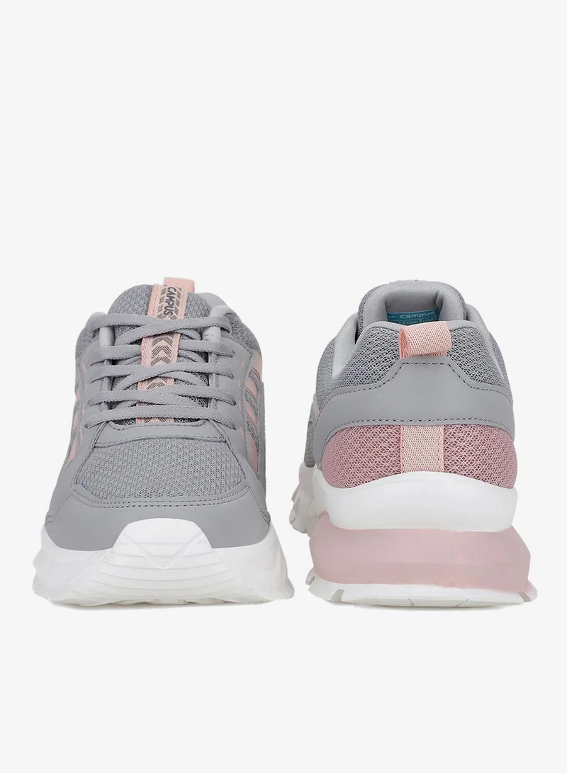 Campus Grey Women’s Fashion Low Top Sneakers – Eye-Catching Contrast Detailing with Modern Minimalist Appeal for Women | Best Price UAE
