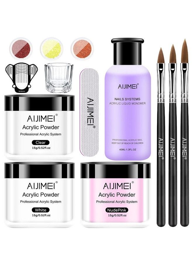 AIJIMEI Acrylic Nail Kit Acrylic Powder And Professional Liquid Monomer Acrylic Nail Tools Set Nail Extension Acrylic Nail System Nail Art Starter Kit  - Image 2