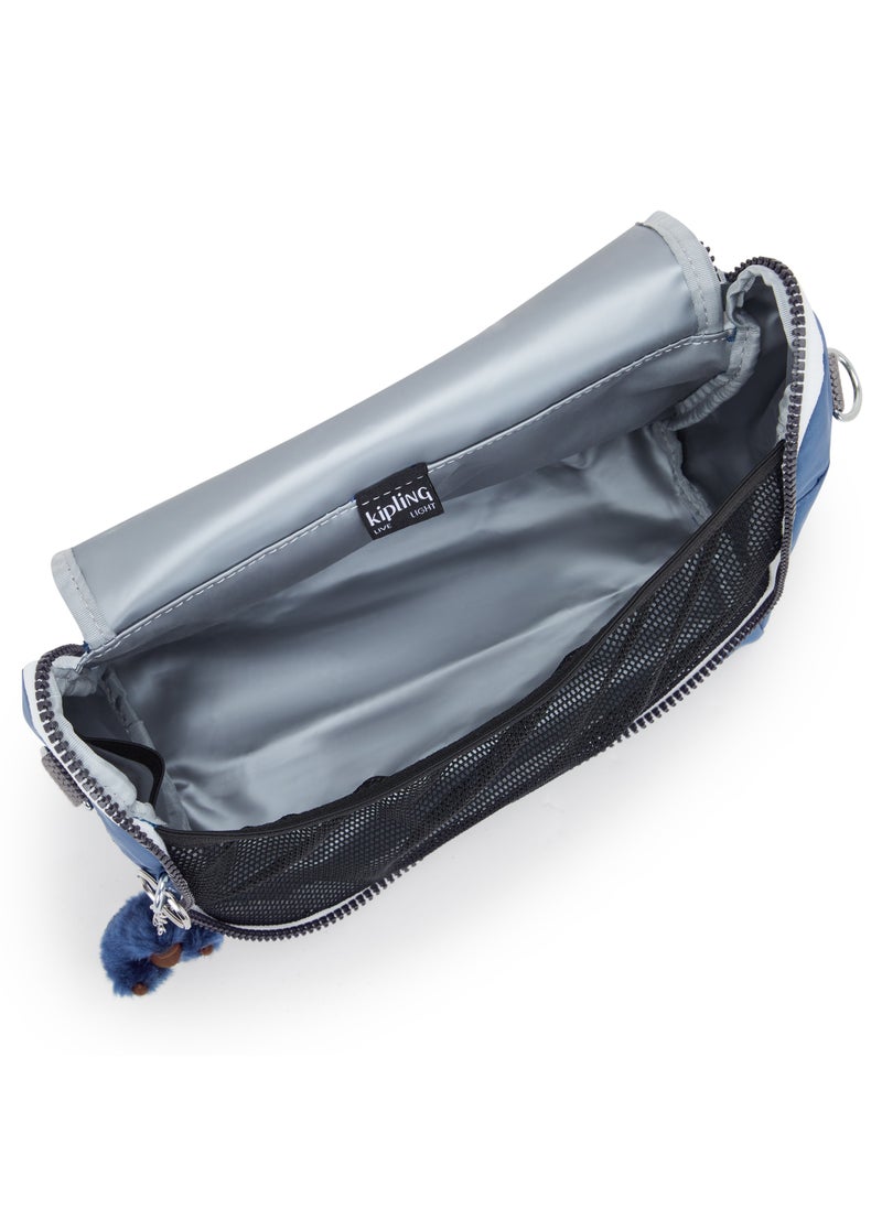 kipling - New Kichirou Insulated Large Kids School Lunchbox with Trolley Sleeve Fantasy Blue - Image 1
