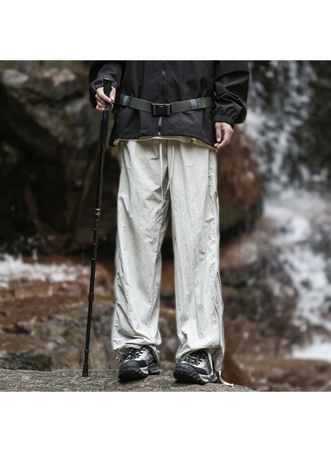Izexx Mountain-style Hiking Workwear Casual Pants, Autumn Outdoor Loose Versatile Straight-leg Trousers, Iz95 Gray 3XL - Image 5