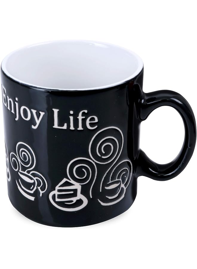 Reusable Stoneware Coffee Mug 9oz/265ml - Large Coffee and Tea Mug, Traditional Extra Large Tea Mug, Thick Wall Small Portable Mug | Ideal for Hot and Cold Drinks
