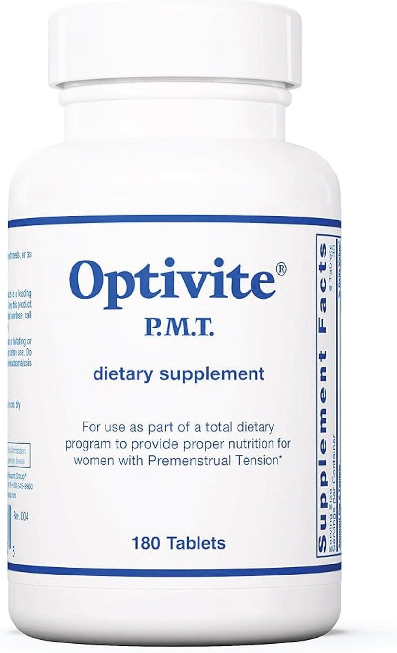 Optimox Optivite PMT Supplement  PMS Support for Women Hormonal Balance Womens Multivitamins PMS Relief Magnesium Supplement  180 Count - Image 1
