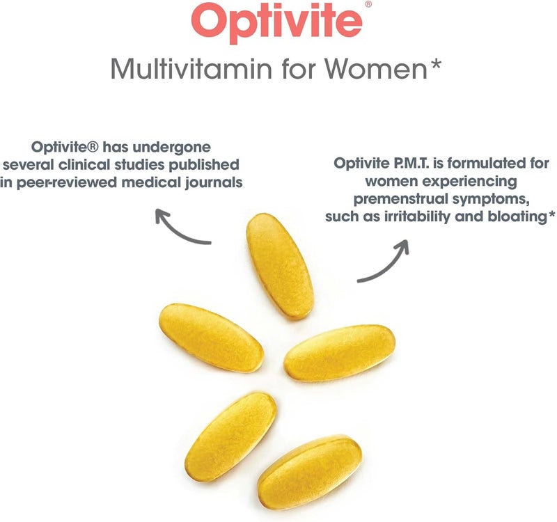 Optimox Optivite PMT Supplement  PMS Support for Women Hormonal Balance Womens Multivitamins PMS Relief Magnesium Supplement  180 Count - Image 5
