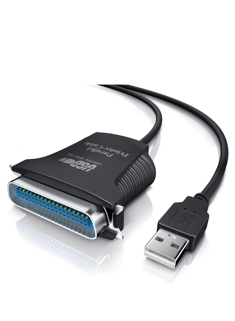 CSL USB to Parallel Adapter LPT 36-Pin Printer Cable Adapter Cable Plug and Play 0.80 m - Image 1