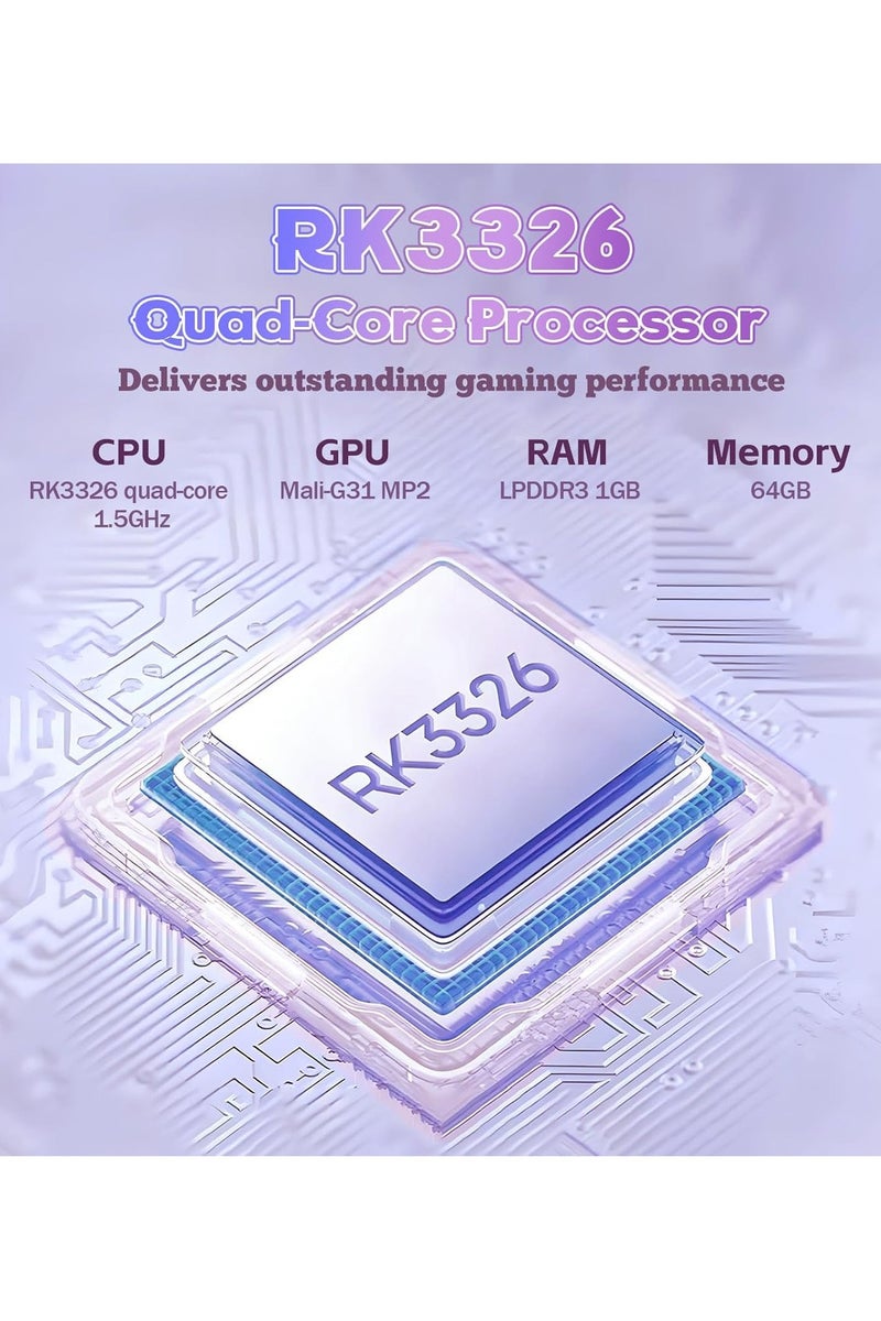 G350 Retro Handheld Game Console,Built-in 4000+ Games,20 Emulators,High-Fidelity Speaker,3200mAh Battery,3.5'' IPS Screen Linux System Portable GREY - Image 5