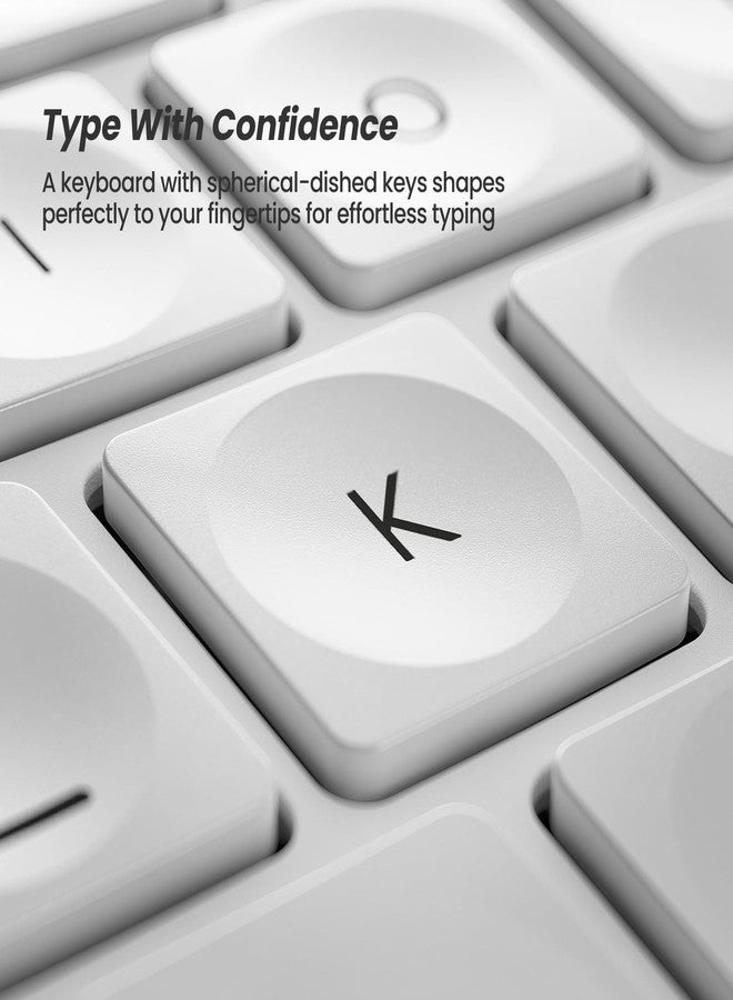 لوحة مفاتيح لاسلكية مريحة من نوليا RT05، لوحة مفاتيح منفصلة مع مسند للمعصم، شحن USB-C، إضاءة خلفية بسبعة ألوان، كتابة طبيعية، اتصال بلوتوث وUSB، متوافقة مع ويندوز وماك - Image 4