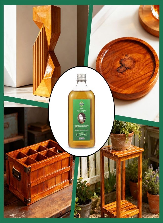 NetLea Small Woodworking Tung Oil, 11.8oz Pure Tung Oil for Wood Craft,Perfect for Jewelry Box, Models, DIY Wood Projects, Natural Wood Finish for Small Wood Crafts & Ornaments - Image 5