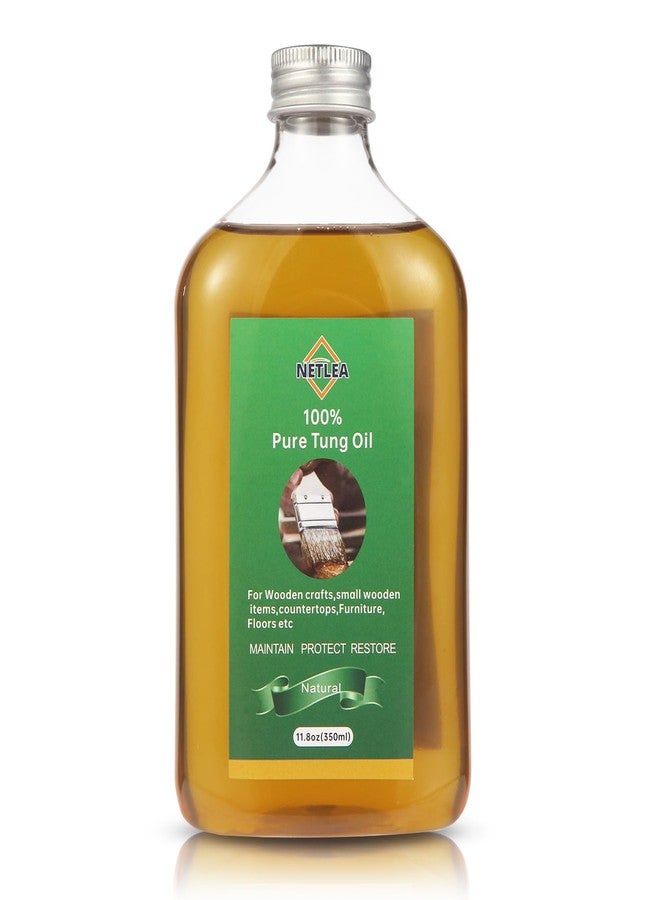NetLea Small Woodworking Tung Oil, 11.8oz Pure Tung Oil for Wood Craft,Perfect for Jewelry Box, Models, DIY Wood Projects, Natural Wood Finish for Small Wood Crafts & Ornaments - Image 1