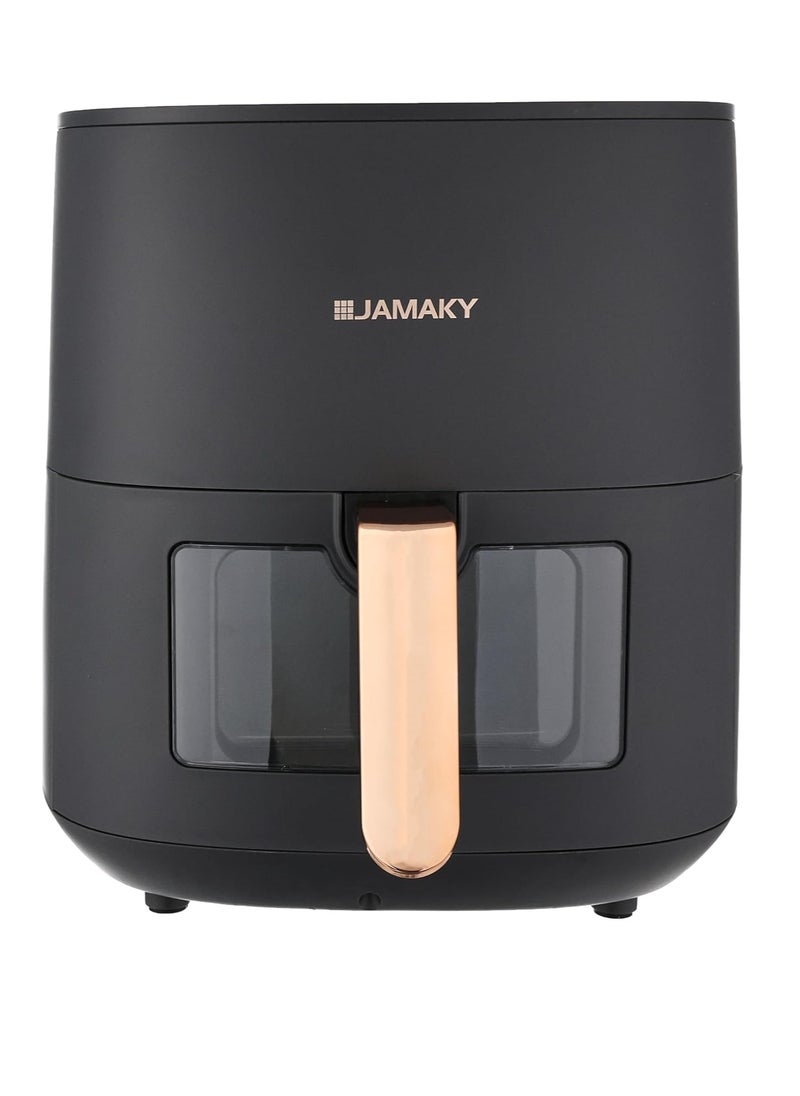 Jamaky Italy قلاية هوائية ديجيتال 1800 وات - 7 لتر بتكنولوجيا إيطالية ، JMK 5006 مع شاشة LCD تعمل باللمس لطهي طعام صحي بدون زيت للاستخدام المنزلي والمطابخ  - Image 3